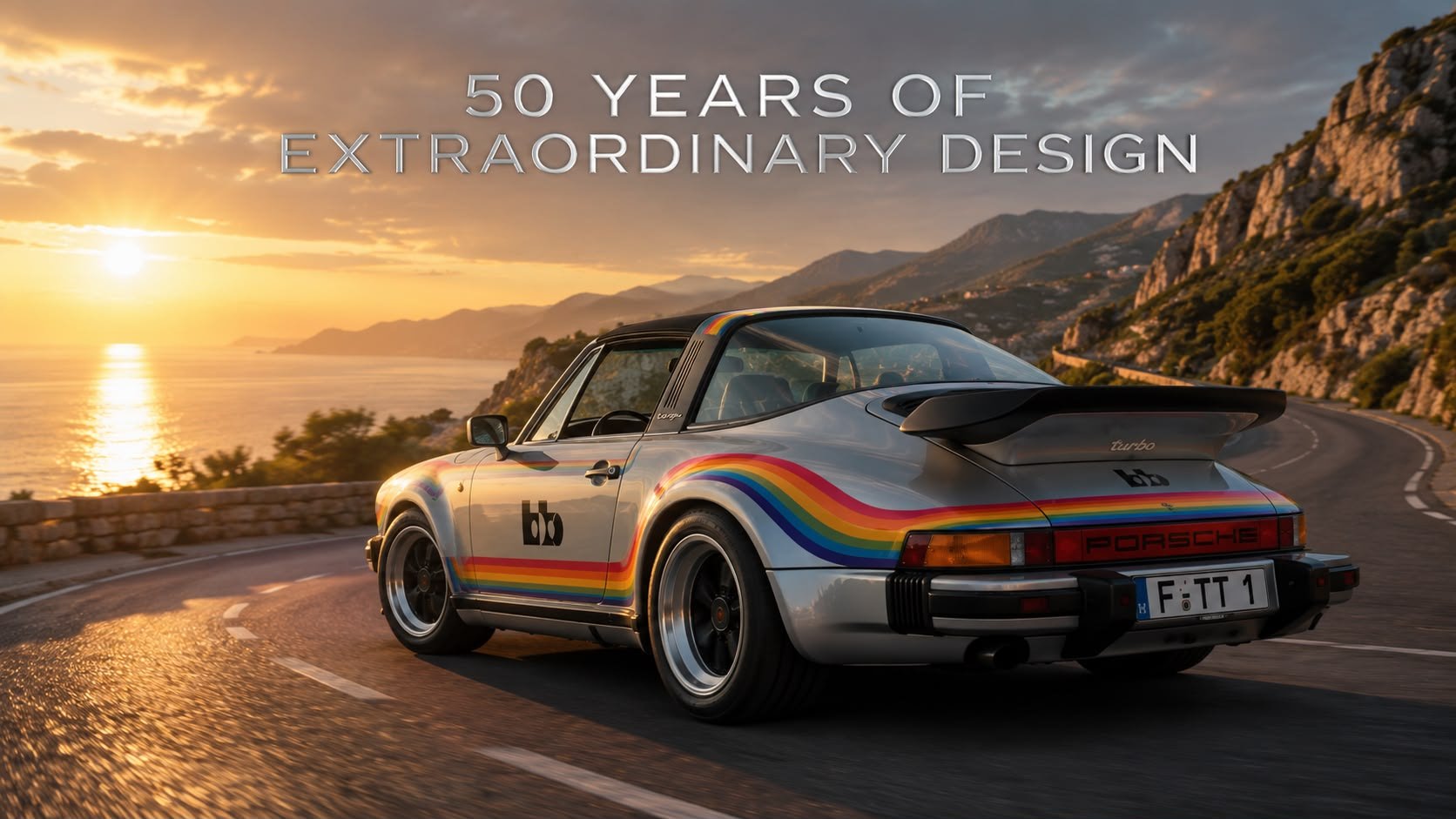 50_Jahre_BB_Porsche _Rainbow_Turbo_Targa